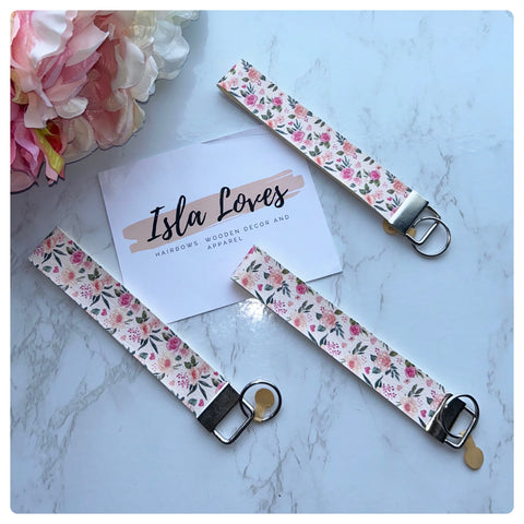 Floral print wristlets