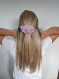 Lilac bullet scrunchies