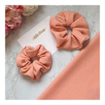 Pink bullet scrunchies